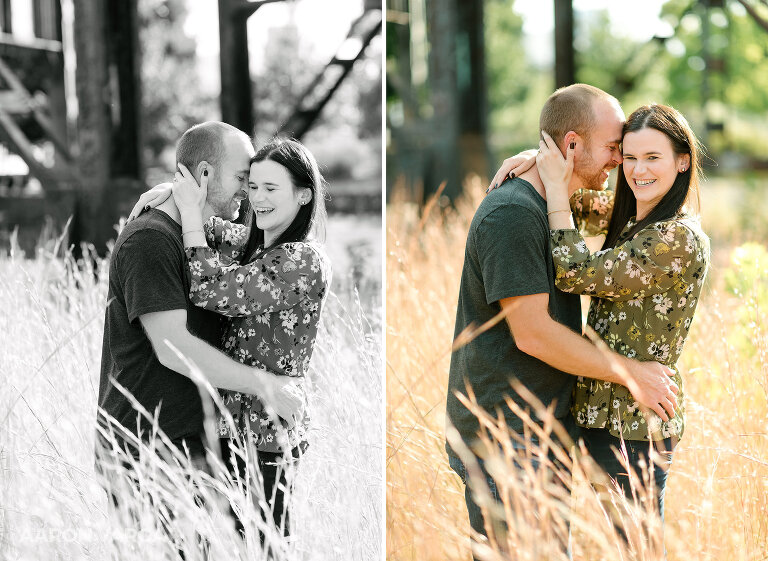 02 strip district railroad engagement(pp w768 h561) - Morgan + Greg | Strip District Engagement Photos