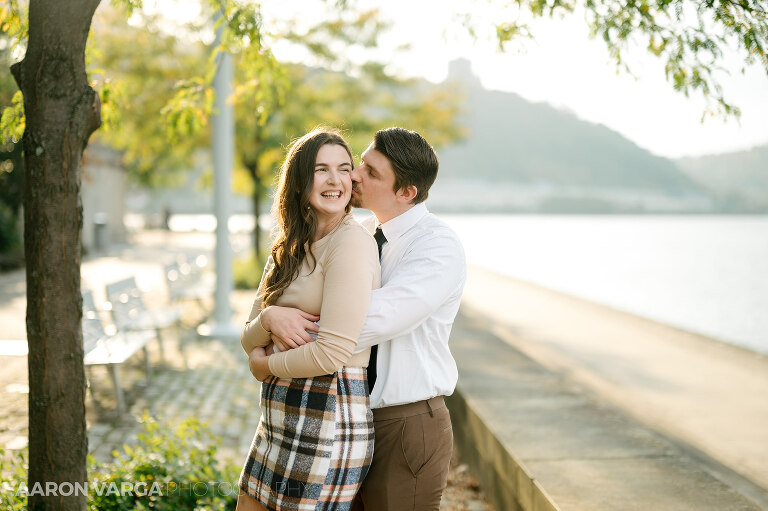 03 Point State Park Downtown Engagement(pp w768 h511) - Maggie + Jared | Point State Park Engagement Photos