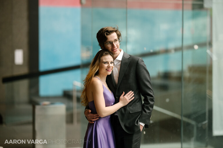 02 Carnegie Museum Engagement (pp w768 h511) - Carly + Paul | Carnegie Museum and Phipps Conservatory Engagement Photos